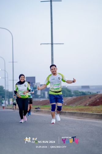Race photo from BAF LIONS RUN 2024