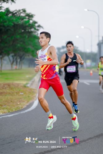 Race photo from BAF LIONS RUN 2024