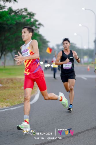 Race photo from BAF LIONS RUN 2024