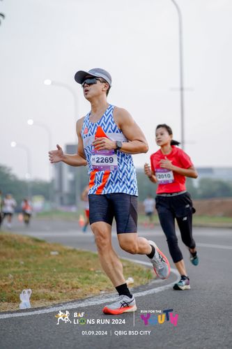 Race photo from BAF LIONS RUN 2024