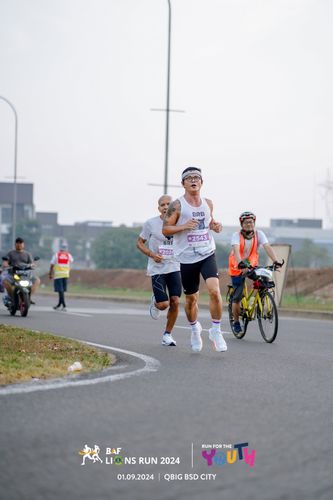 Race photo from BAF LIONS RUN 2024