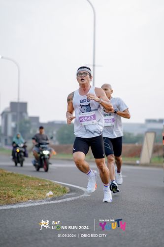 Race photo from BAF LIONS RUN 2024