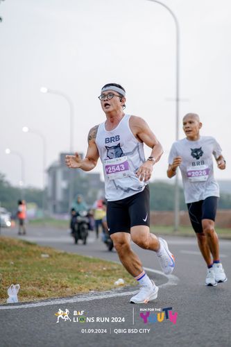 Race photo from BAF LIONS RUN 2024