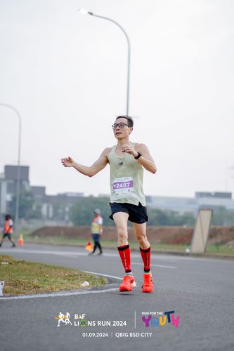 Race photo from BAF LIONS RUN 2024
