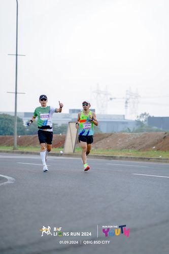 Race photo from BAF LIONS RUN 2024