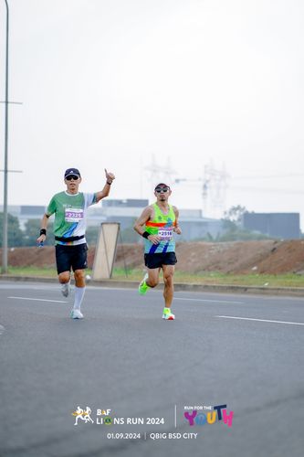 Race photo from BAF LIONS RUN 2024