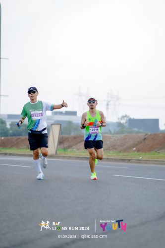 Race photo from BAF LIONS RUN 2024