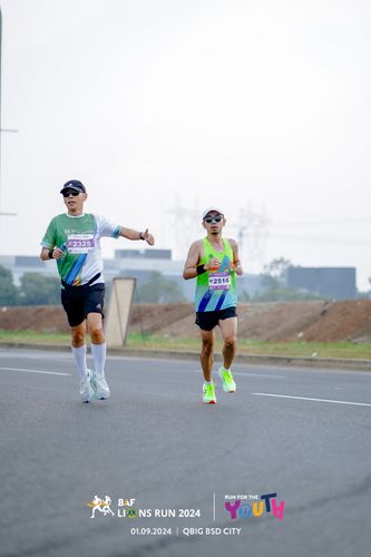 Race photo from BAF LIONS RUN 2024