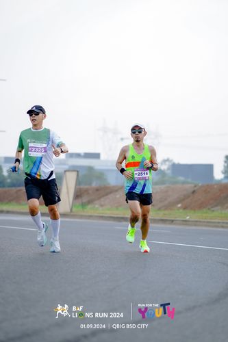 Race photo from BAF LIONS RUN 2024