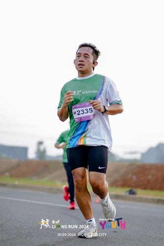 Race photo from BAF LIONS RUN 2024
