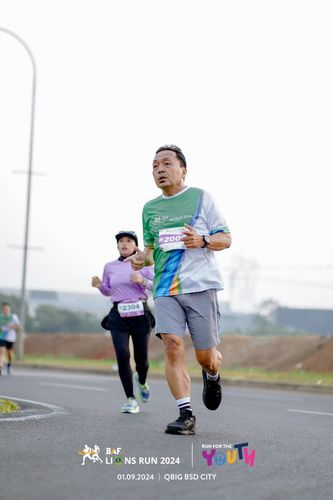 Race photo from BAF LIONS RUN 2024