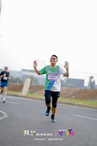 Race photo from BAF LIONS RUN 2024