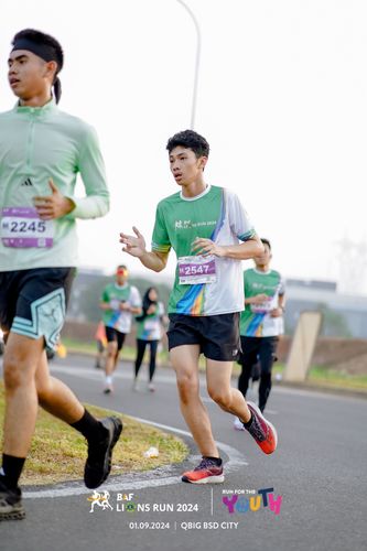Race photo from BAF LIONS RUN 2024