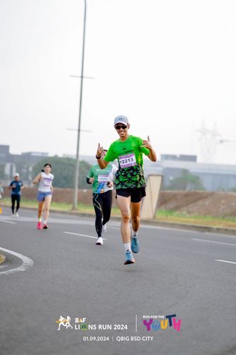 Race photo from BAF LIONS RUN 2024