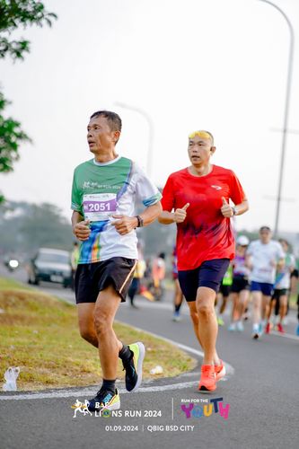 Race photo from BAF LIONS RUN 2024