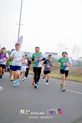 Race photo from BAF LIONS RUN 2024