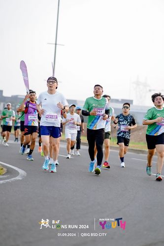Race photo from BAF LIONS RUN 2024