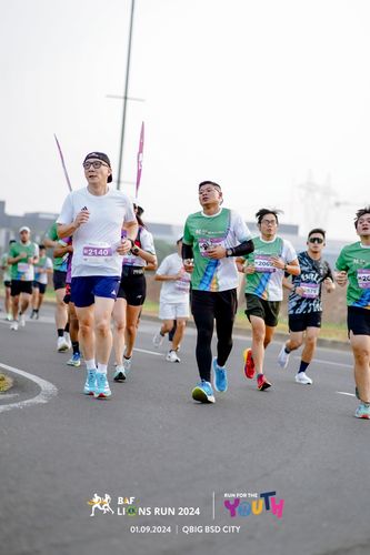 Race photo from BAF LIONS RUN 2024