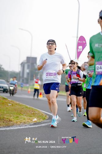 Race photo from BAF LIONS RUN 2024