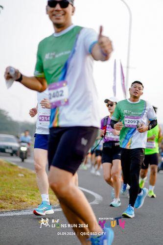 Race photo from BAF LIONS RUN 2024