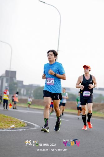 Race photo from BAF LIONS RUN 2024