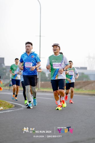 Race photo from BAF LIONS RUN 2024