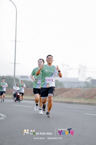 Race photo from BAF LIONS RUN 2024