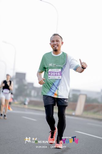 Race photo from BAF LIONS RUN 2024