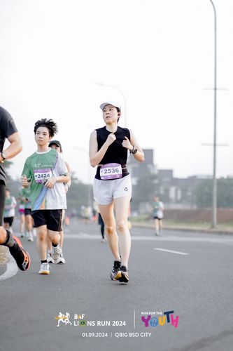Race photo from BAF LIONS RUN 2024