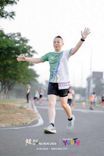 Race photo from BAF LIONS RUN 2024