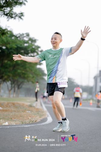 Race photo from BAF LIONS RUN 2024