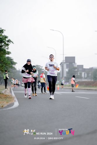 Race photo from BAF LIONS RUN 2024