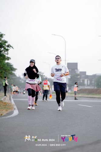 Race photo from BAF LIONS RUN 2024