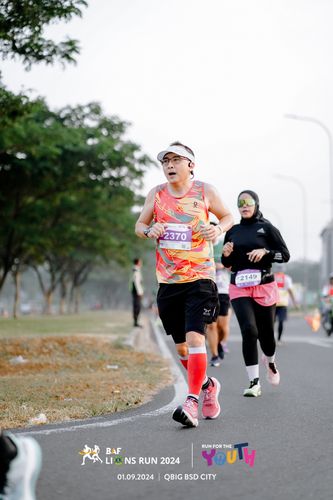 Race photo from BAF LIONS RUN 2024