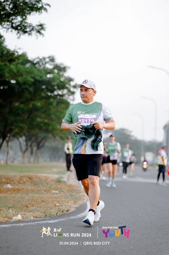Race photo from BAF LIONS RUN 2024