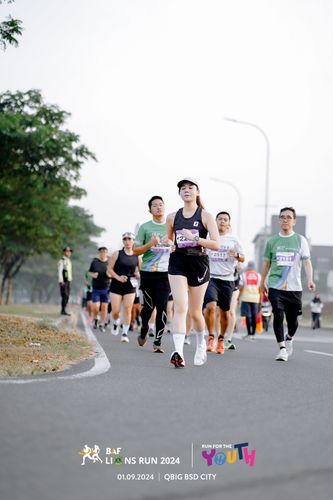 Race photo from BAF LIONS RUN 2024