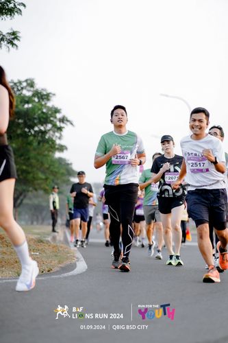 Race photo from BAF LIONS RUN 2024