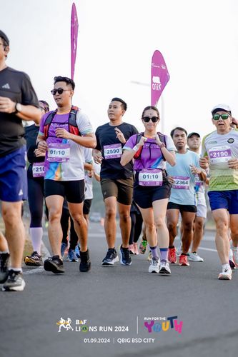 Race photo from BAF LIONS RUN 2024