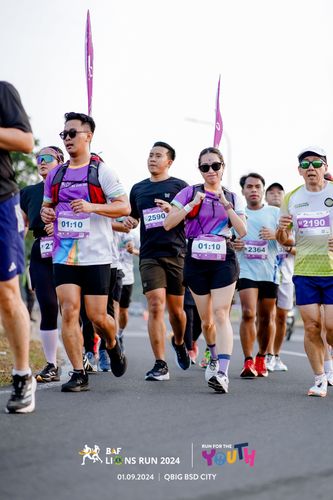 Race photo from BAF LIONS RUN 2024