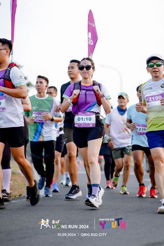 Race photo from BAF LIONS RUN 2024