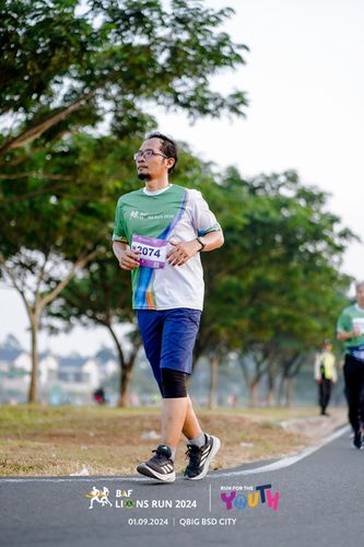 Race photo from BAF LIONS RUN 2024