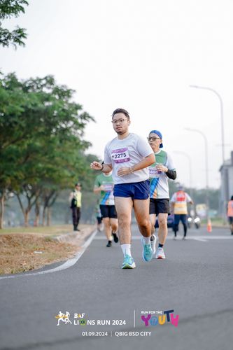 Race photo from BAF LIONS RUN 2024