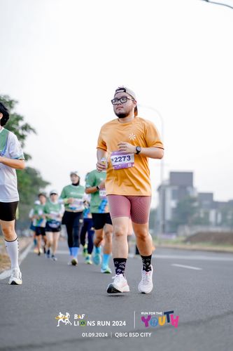 Race photo from BAF LIONS RUN 2024