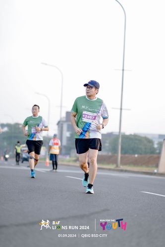 Race photo from BAF LIONS RUN 2024