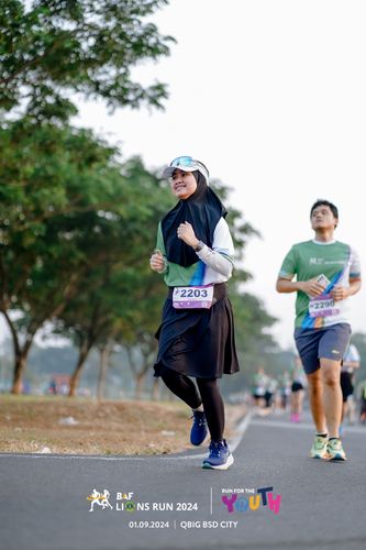 Race photo from BAF LIONS RUN 2024