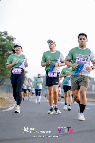 Race photo from BAF LIONS RUN 2024