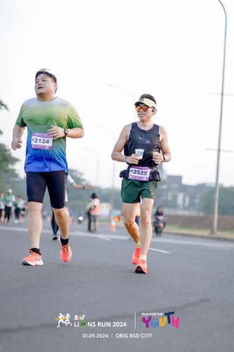 Race photo from BAF LIONS RUN 2024