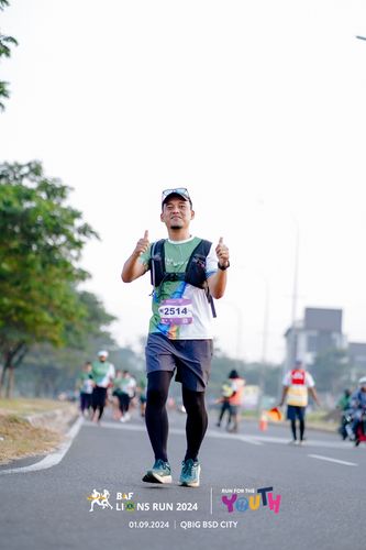Race photo from BAF LIONS RUN 2024