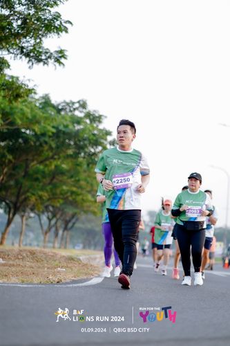 Race photo from BAF LIONS RUN 2024