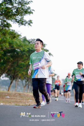 Race photo from BAF LIONS RUN 2024